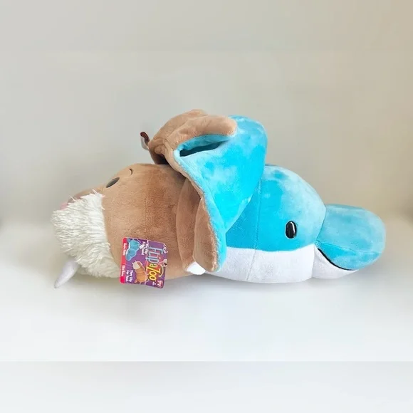 Flip A Zoo Harper Dolphin Willow Walrus 21” Sea Animal Reversible Stuffed Toy - Picture 8 of 11